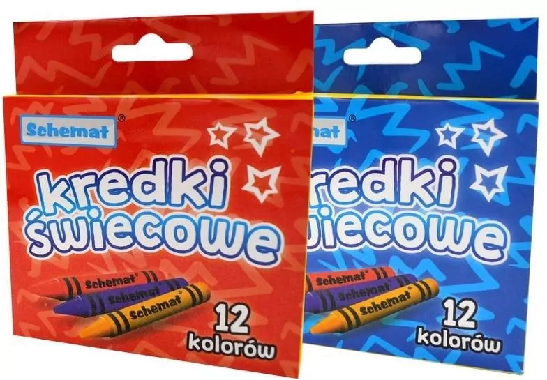 Kredki świecowe 12 kolorów MIX - tantis.pl