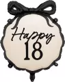 Balon foliowy pastylka Happy 18 47,5x45cm - tantis.pl