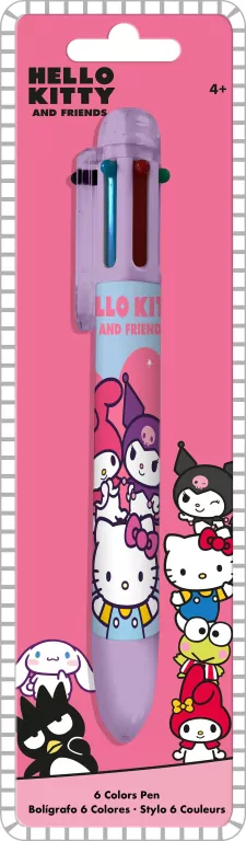 Długopis 6 kolorów Hello Kitty HK50181 - tantis.pl