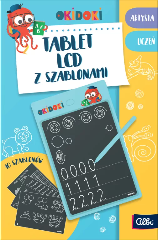 Tablet LCD z szablonami OKIDOKI - tantis.pl
