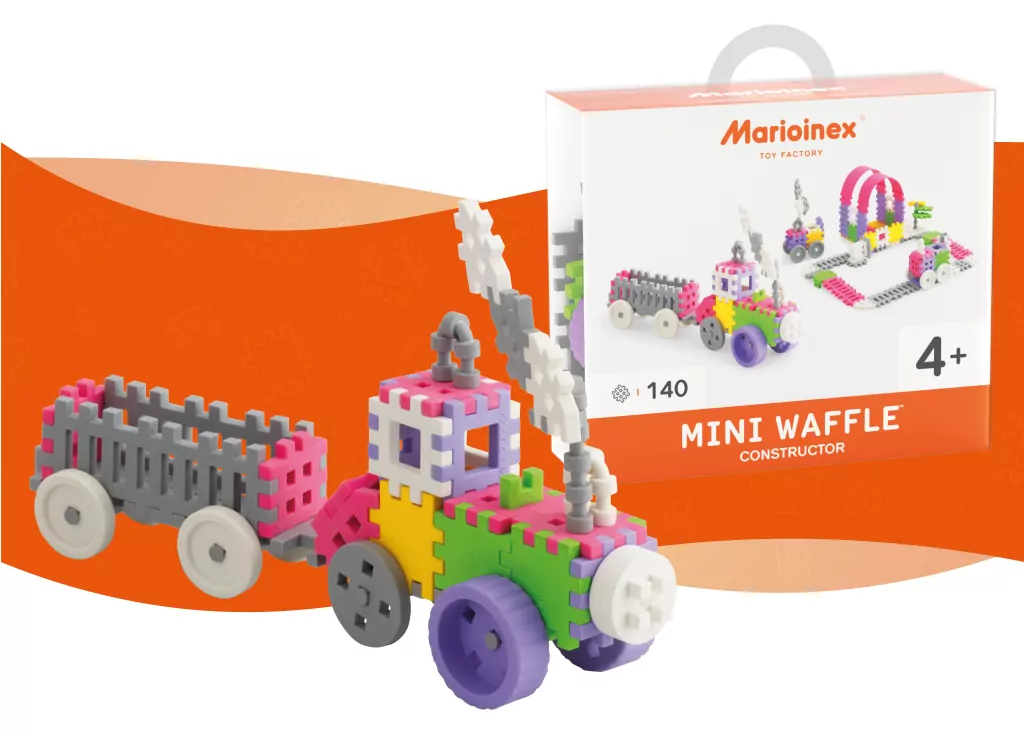 Mini Waffle Konstruktor 140. Różowy - tantis.pl