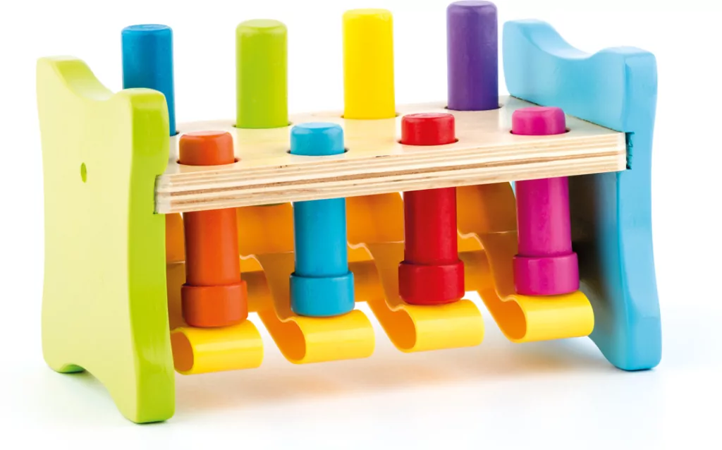 GRA PRZEBIJANKA SKACZACE KOLECZKI DREW 23X18X14 - tantis.pl