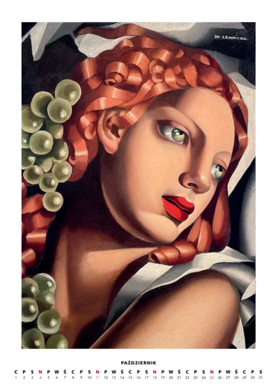 Kalendarz 2026 - Tamara Łempicka wzór 2 A3 - tantis.pl