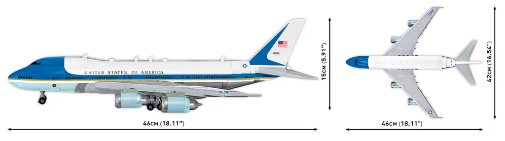 Klocki Cobi. Boeing 747 Air Force One - tantis.pl
