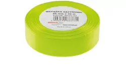 Wstążka satynowa. Jasnozielona 25mmx32m