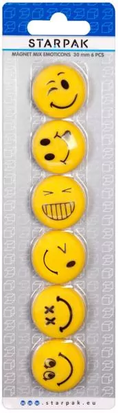 Magnes emotikony. 6 sztuk - tantis.pl