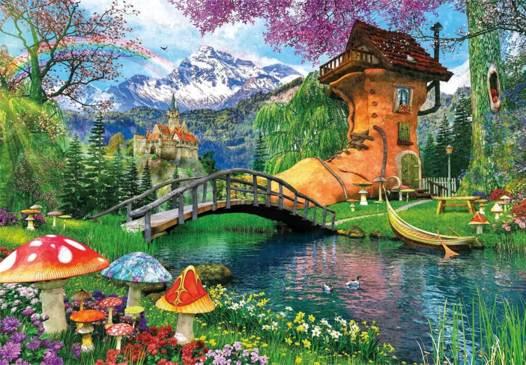Puzzle 500 HQ. The Old Shoe House. 35522 - tantis.pl
