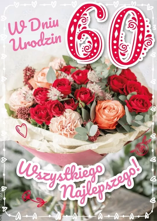 Karnet Urodziny 60 - tantis.pl