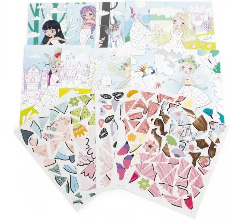 Kreatywna wyklejanka po numerach Magiczny świat - tantis.pl