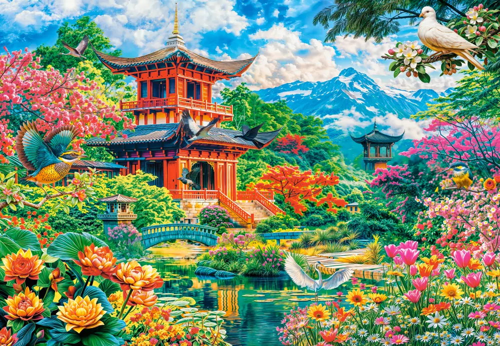 Puzzle 1000 Spring Garden of Harmony - tantis.pl