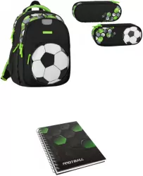 Pakiet Football: plecak / piórnik saszetka / GRATIS kołonotes A5