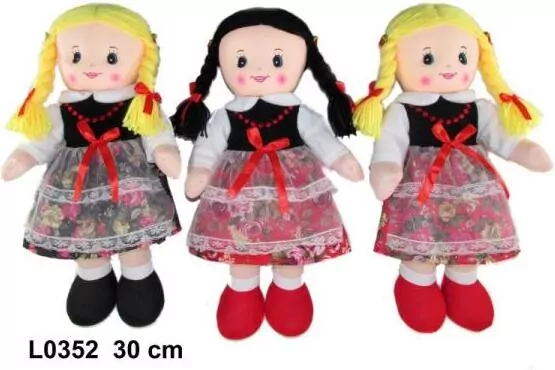 Lalka szmacianka 30 cm. Góralka, 3 wzory - tantis.pl