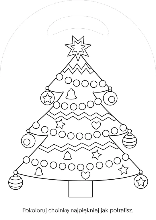 Kolorowa gwiazdka. Choinka - tantis.pl