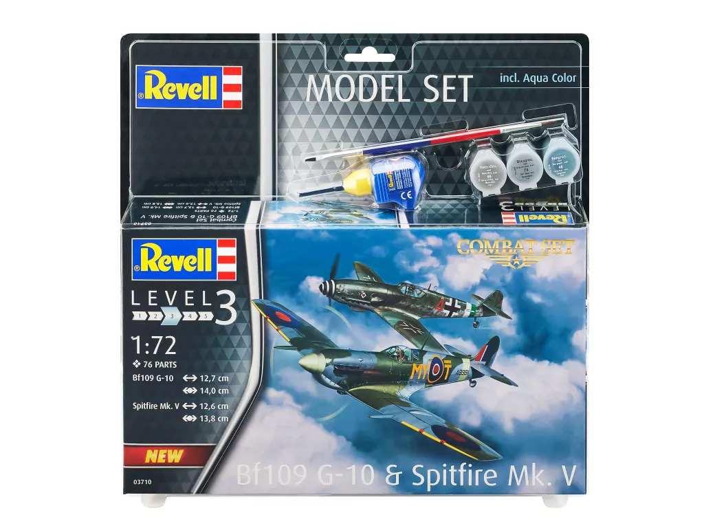 Messerschmitt Bf109G-10. Model set combat 1:72 - tantis.pl