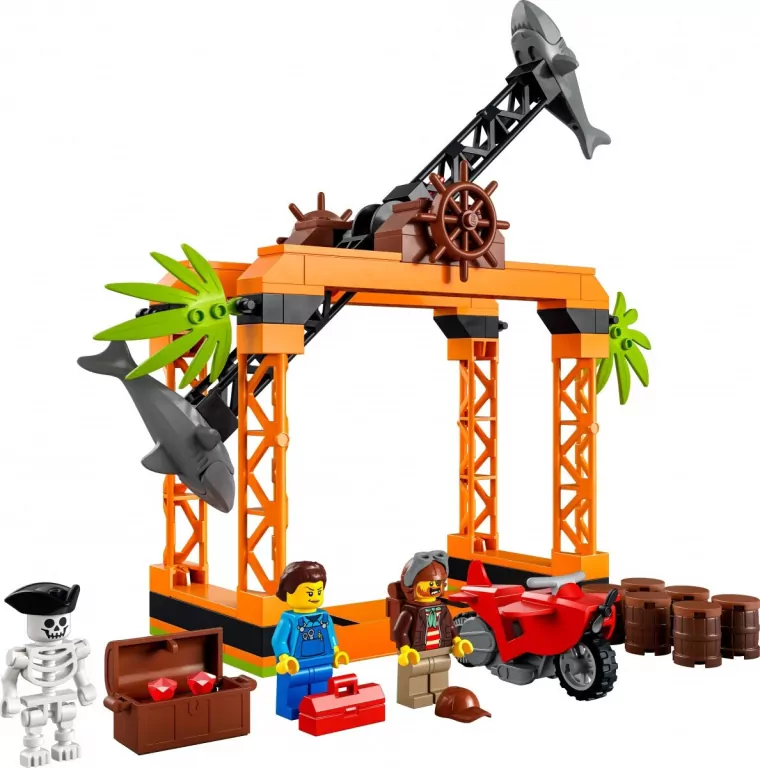 LEGO® City Stunt. Wyzwanie kaskaderskie: atak rekina. 60342 - tantis.pl