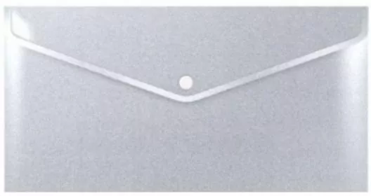 Teczka koperta A6 PP stardust silver - tantis.pl