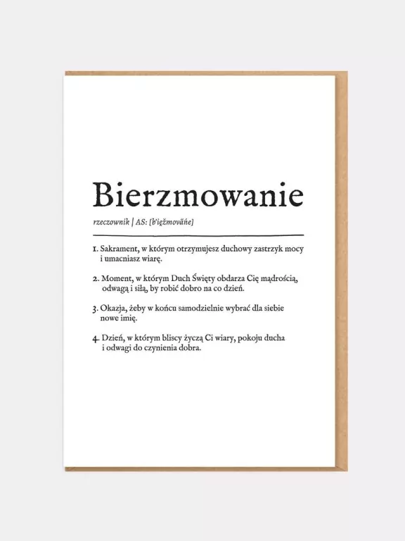 Karnet Bierzmowanie - tantis.pl