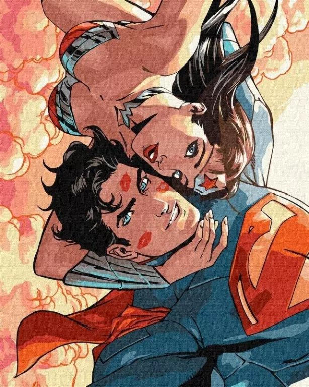 Malowanie po numerach - Wonder Woman: uściski - tantis.pl