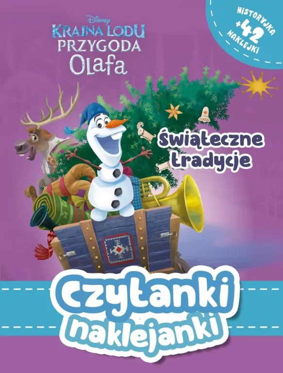 Czytanki naklejanki. Świąteczne tradycje. Disney Kraina Lodu Przygoda Olafa - tantis.pl