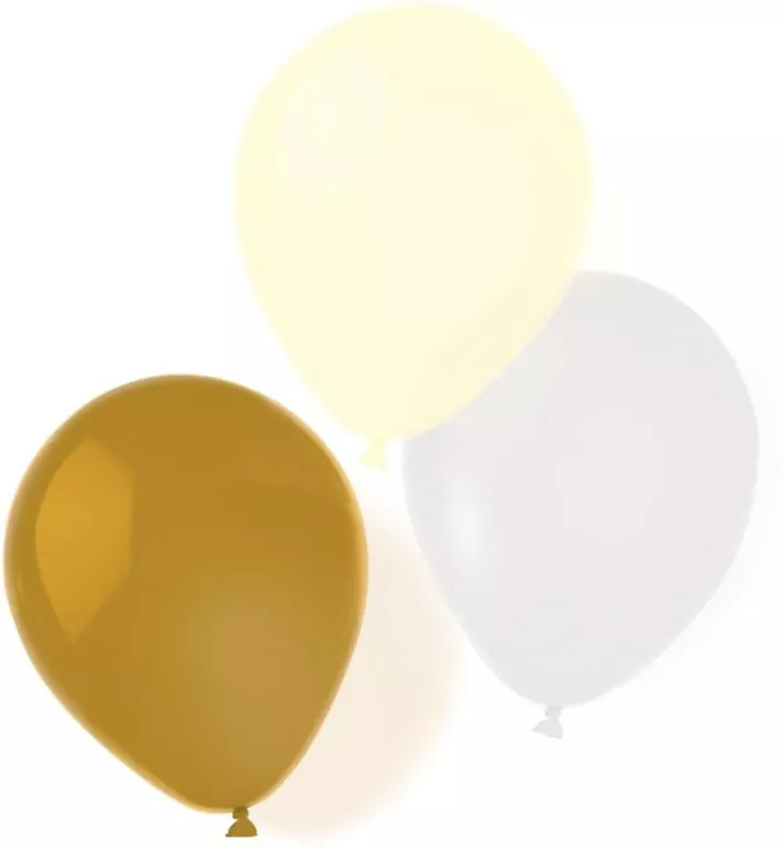 Balony lateksowe gold brush 25,4cm/10 8szt. - tantis.pl