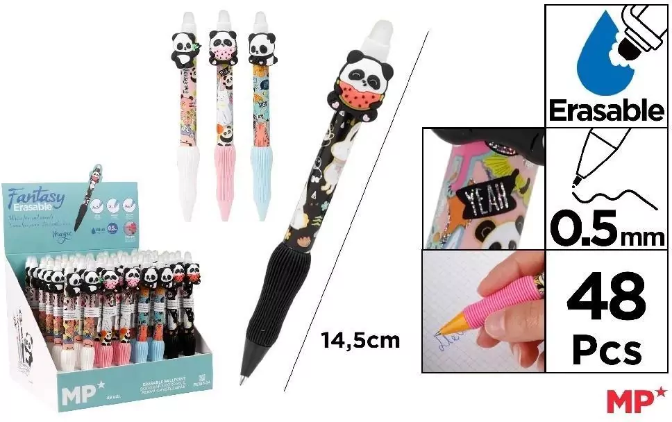 Długopis ścieralny 0,5mm panda (48szt) - tantis.pl