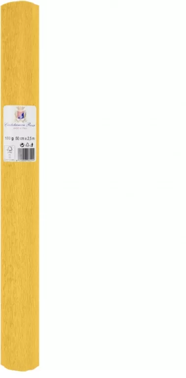 Krepina 50x250cm 180g żółta - tantis.pl