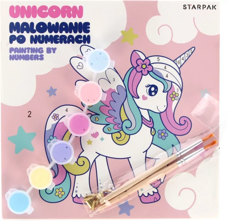Malowanie po numerach Unicorn 20x20cm - tantis.pl