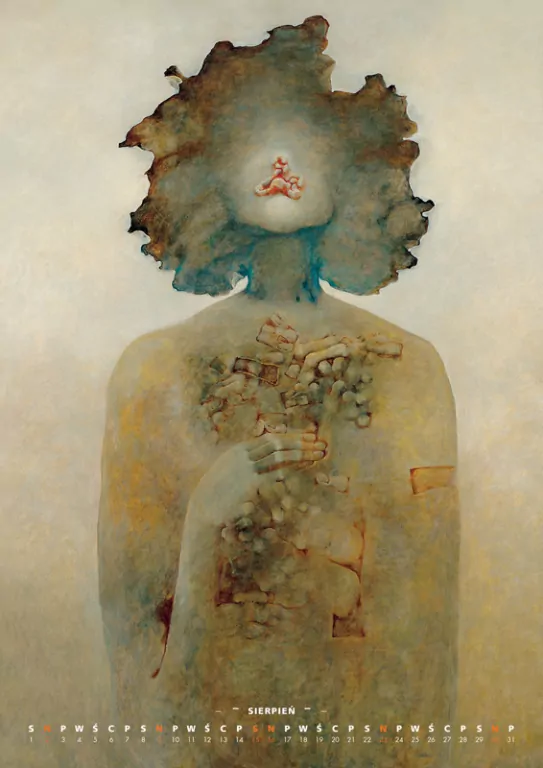 Kalendarz 2026 - Beksiński wzór 8 A3 - tantis.pl