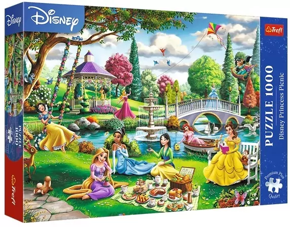 Puzzle 1000 Piknik z Księżniczkami Disney TREFL - tantis.pl