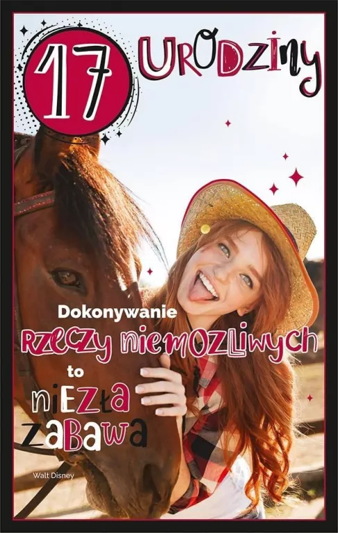 Kartka okolicznościowa. Urodziny 17 - tantis.pl
