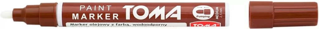 Toma. Marker olejowy, brązowy - tantis.pl