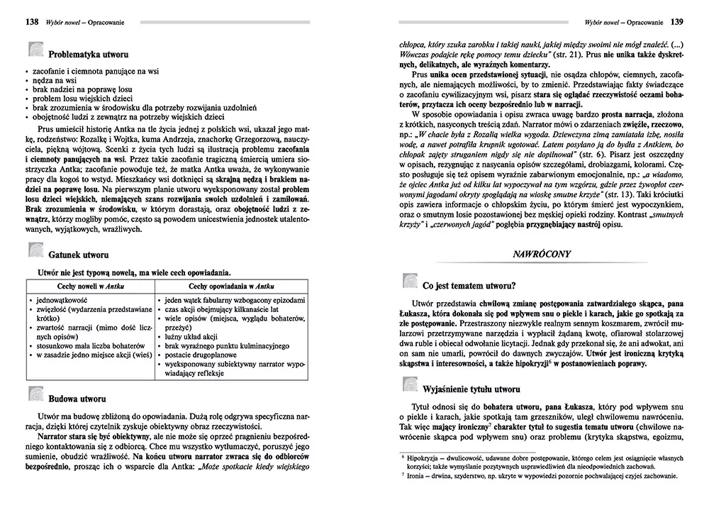 Wybór nowel. Lektura z opracowaniem - tantis.pl