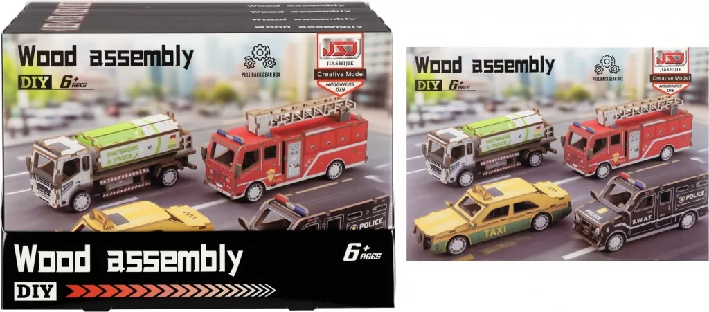 PUZZLE DREW 3D AUTO MIX P/B 25X18X4 MC PUD 4/64 - tantis.pl