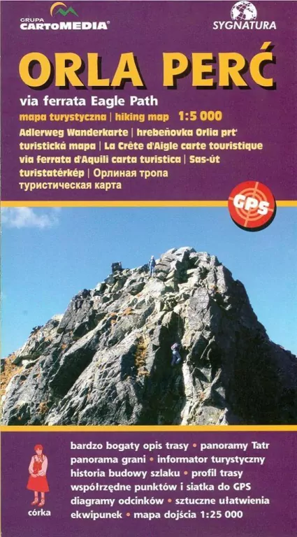 Orla Perć via ferrata. Mapa turystyczna 1:5 000 - tantis.pl