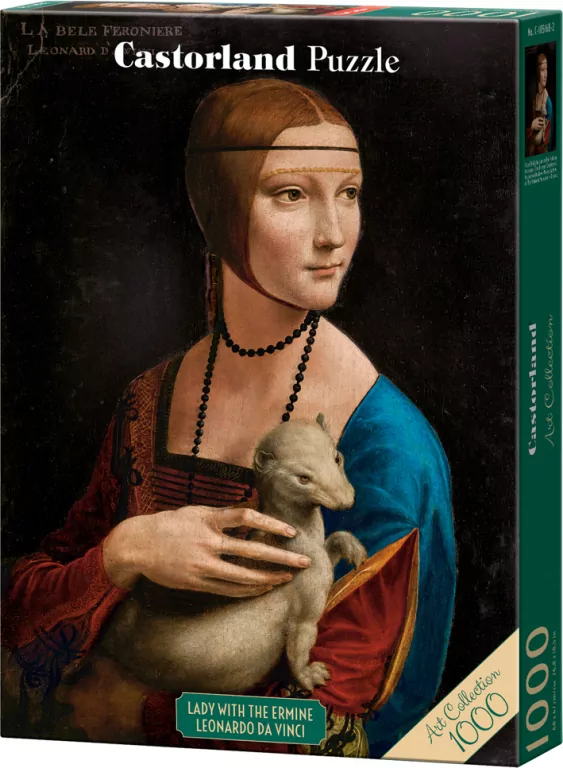 Puzzle 1000. Dama z łasiczką, Leonardo da Vinci - tantis.pl