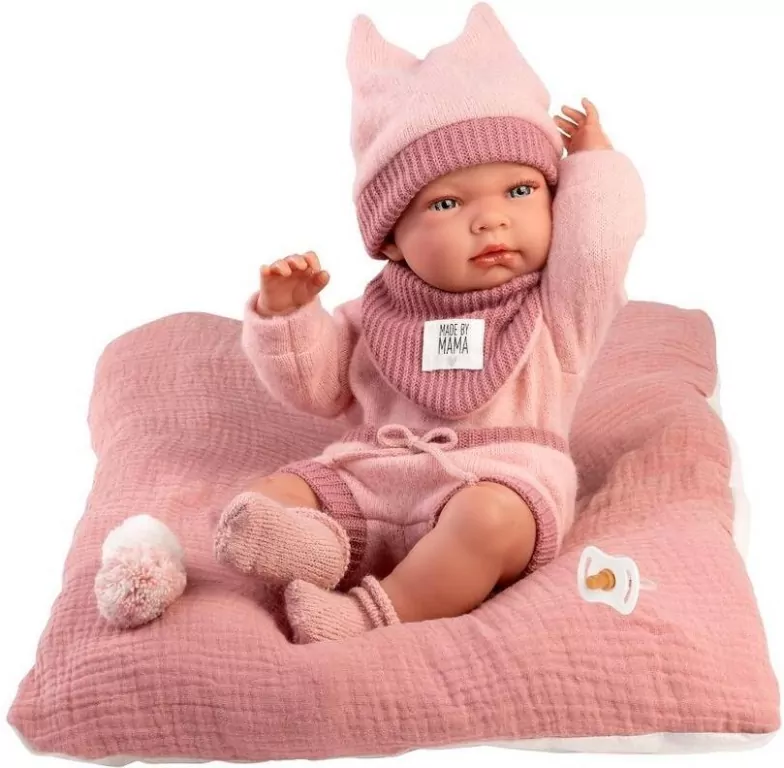 Lalka winylowa bobas Nica z poduszką 40cm - tantis.pl