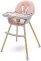Krzesełko do karmienia Freja wooden dusty pink - tantis.pl