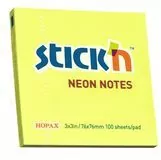 Notes samoprzylepny żółty neonowy - tantis.pl