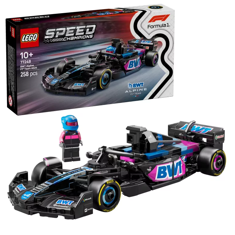 LEGO® Speed Champions. Bolid F1® BWT Alpine Team A524 77248 - tantis.pl
