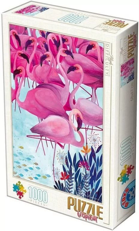Puzzle 1000 Andrea Kurti, Flamingi - tantis.pl