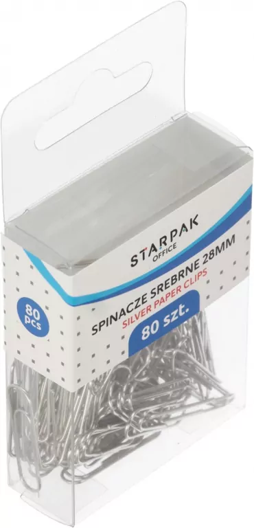 Spinacz metalowy srebrny - tantis.pl