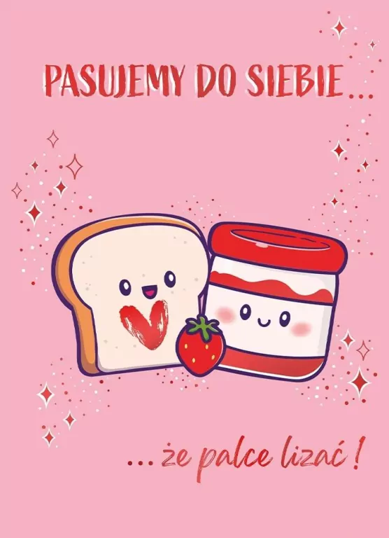 Karnet B6 Walentynki - Tost z dżemem - tantis.pl