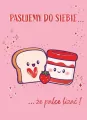 Karnet B6 Walentynki - Tost z dżemem - tantis.pl