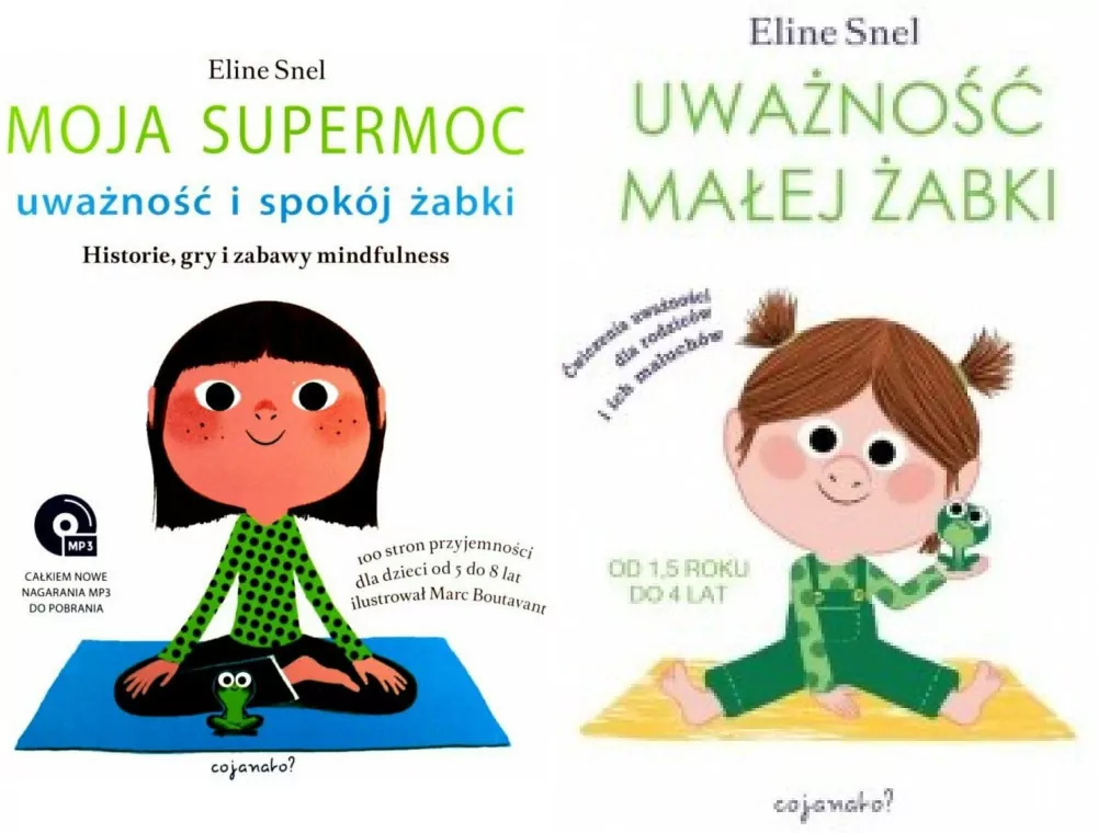Pakiet: Moja supermoc. Uważność i spokój żabki. Historie, gry i zabawy mindfulness/ Uważność małej żabki. Ćwiczenia uważności dla rodziców i ich maluchów - tantis.pl
