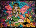 Kolorowanka welwetowa 47x35cm Wróżka z Lisem - tantis.pl