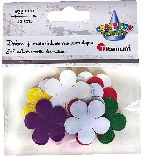 Dekoracje samoprzylepne kwiatki, mix - tantis.pl