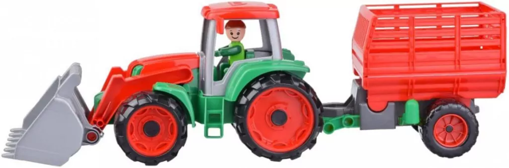 Truxx Traktor z przyczepą do siana w otwartym pudełku - tantis.pl