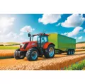 Puzzle 100 Traktor z przyczepą TREFL - tantis.pl