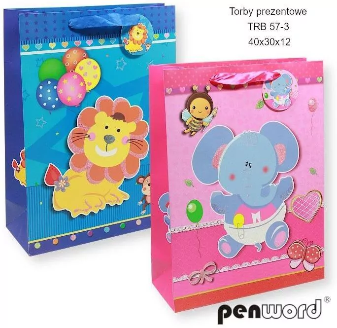 Torebka prezentowa 40x30x12cm MIX - tantis.pl