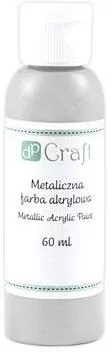 Farba akrylowa metaliczna silver 60ml - tantis.pl